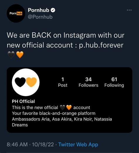 porn hub insta